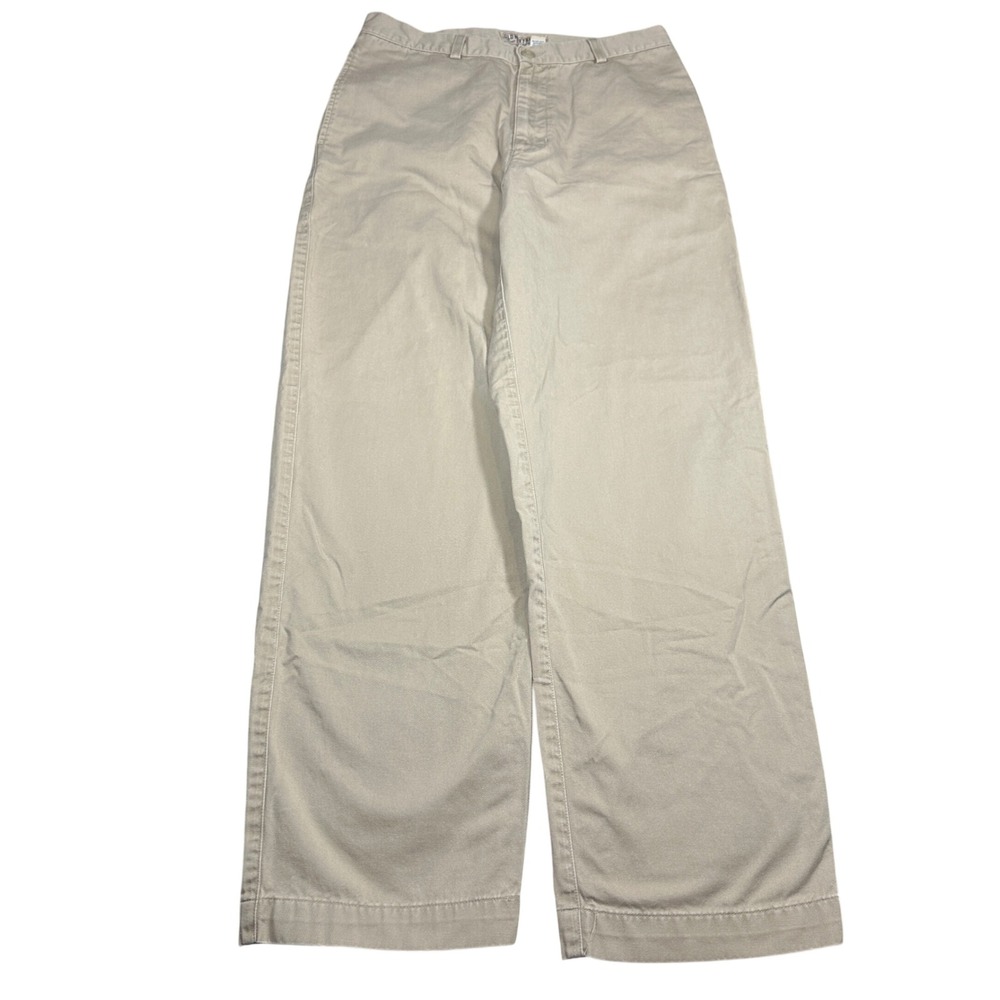 VTG Y2K Old Navy Khakis Mens 32x32 Tan Cotton Twill Straight Leg Chino Pants